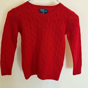 Polo by Ralph Lauren Vibrant Red Crew Neck Sweater